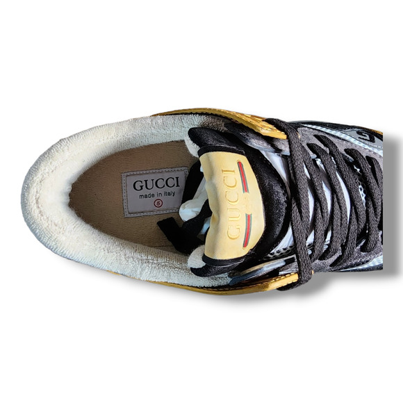 Gucci Ultrapace Sneaker with Yellow and Black Accents Men's Size 5 (Gucci) - Picture 4 of 16